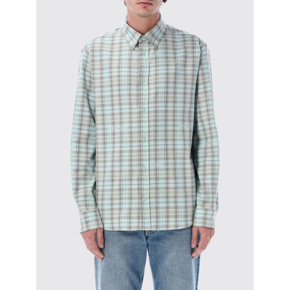 Off-White Men Tartan Cotton Shirt Off-White